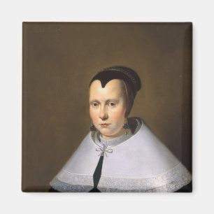 Imán Retrato de una mujer (aceite en el panel