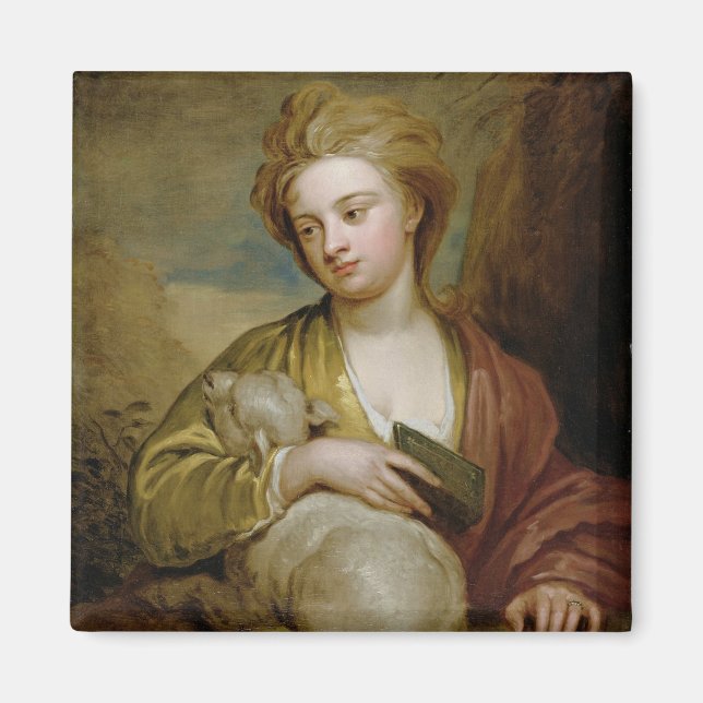 Imán Retrato de una mujer como St. Agnes, tradicionalme (Frente)