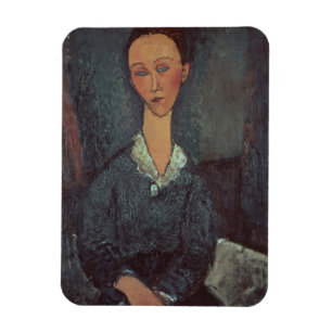 Imán Retrato de una mujer con un no manual (aceite en