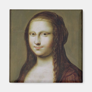 Imán Retrato de una mujer inspirada por la Mona Lisa