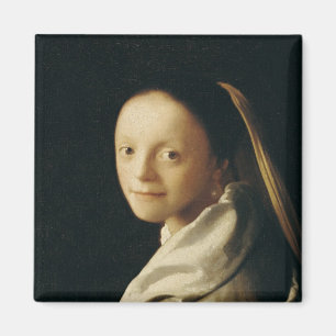 Imán Retrato de una mujer joven, c.1663-65