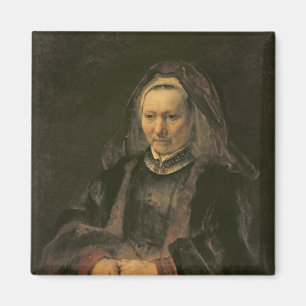 Imán Retrato de una mujer mayor, C. 1650