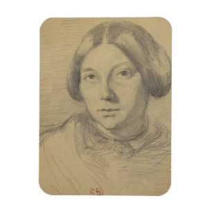 Imán Retrato de una mujer, posiblemente George Sand
