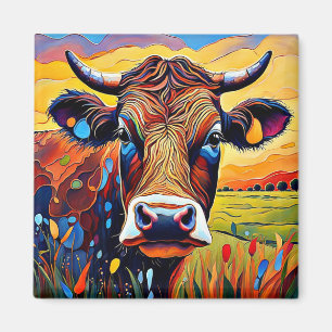 Imán Retrato de vaca 1