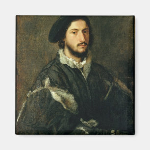 Imán Retrato de Vicente Mosti (aceite en lona)