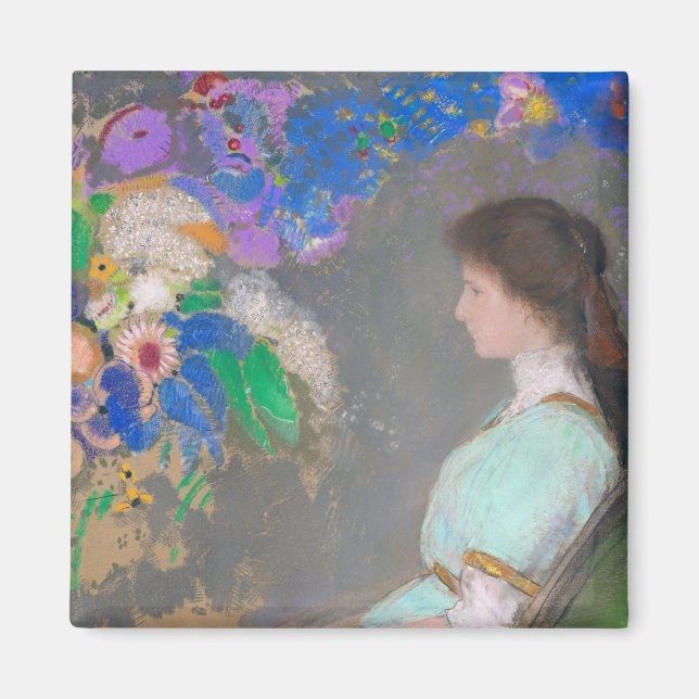 Imán Retrato de Violette Heymann, Redon (Frente)