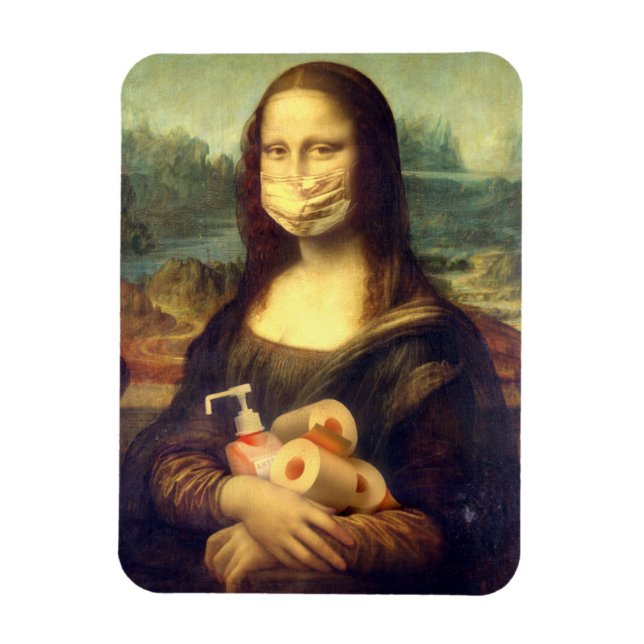 Imán Retrato de virus Corona (Vertical)