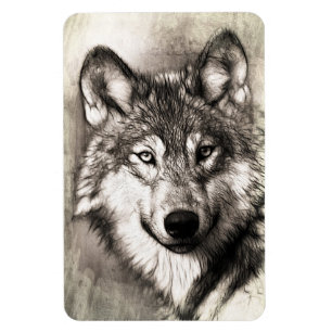 Imán Retrato de Wolf