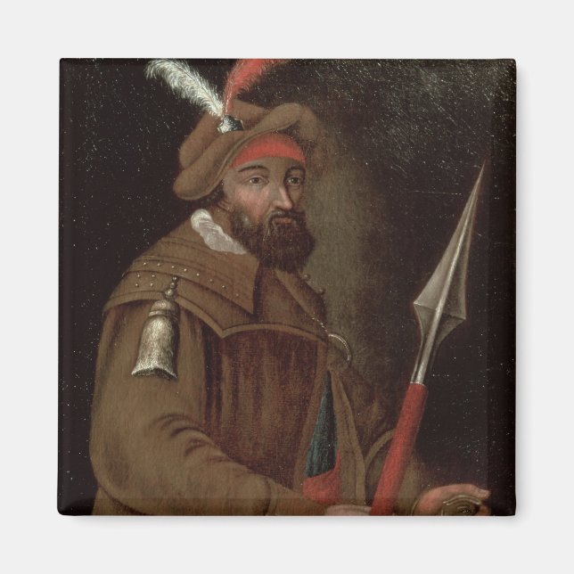 Imán Retrato de Yermak Timofeyevich , 1700-50 (Frente)