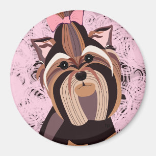 Imán Retrato de Yorkie