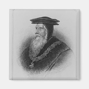 Imán Retrato del 1r conde de Juan Russell de Bedford
