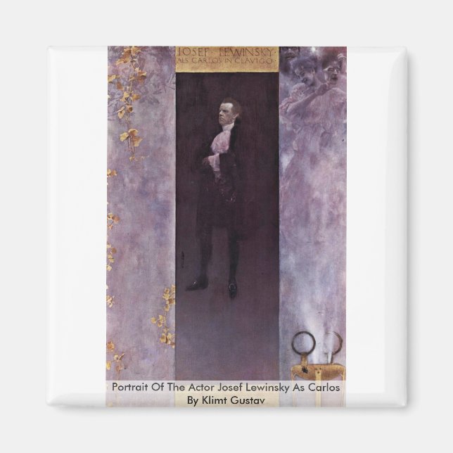 Imán Retrato Del Actor Josef Lewinsky Como Carlos (Frente)
