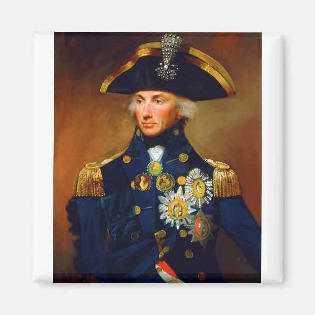 Imán Retrato del almirante Horatio Nelson (Frente)