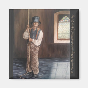 Imán "Retrato del campanero de Bell en el Galés Chapel