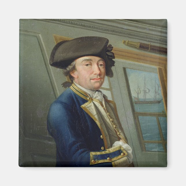 Imán Retrato del capitán William Locker (1731-1800) 176 (Frente)