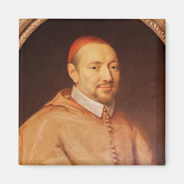 Imán Retrato del Cardenal Pierre de Berulle (Frente)