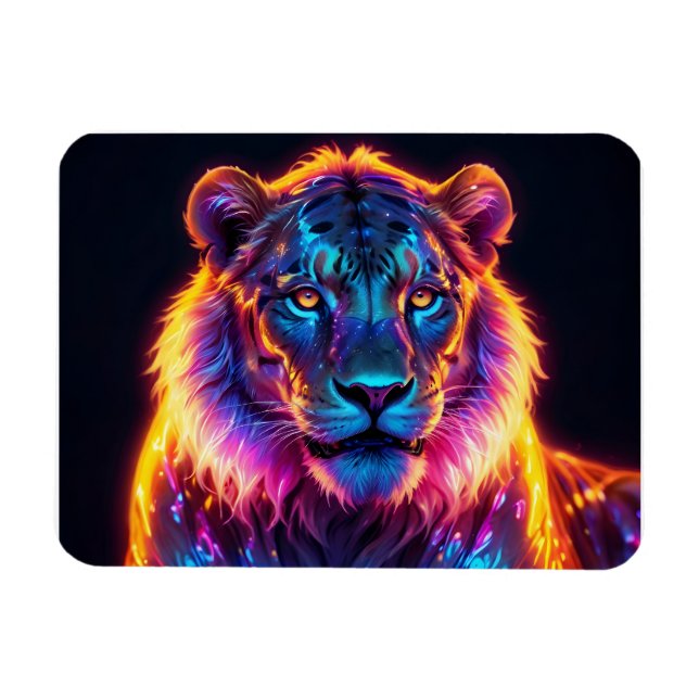 Imán Retrato del león (Horizontal)