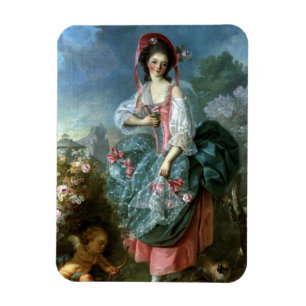 Imán Retrato del Mademoiselle Guimard como Terpsícore,