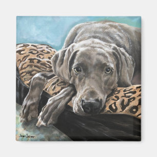 Imán Retrato del mascota - Jaeger