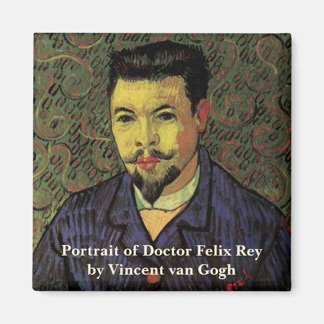 Imán Retrato del Médica Felix Rey de Vincent van Gogh (Frente)