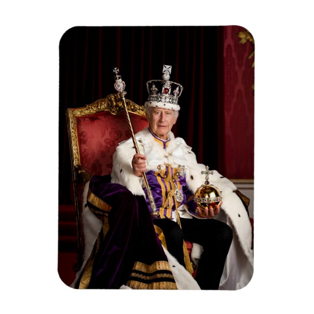 Imán Retrato del Palacio de Buckingham del Rey Carlos I (Vertical)