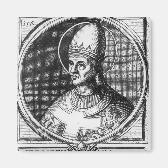 Imán Retrato del Papa Gregorio VII (Frente)