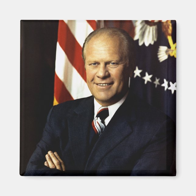 Imán Retrato del Presidente Gerald Ford (Frente)