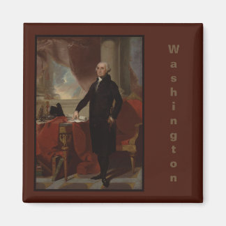 Imán Retrato del presidente vintage de George Washingto