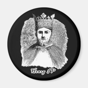 Imán Retrato del rey Enrique IV en las camisetas y los