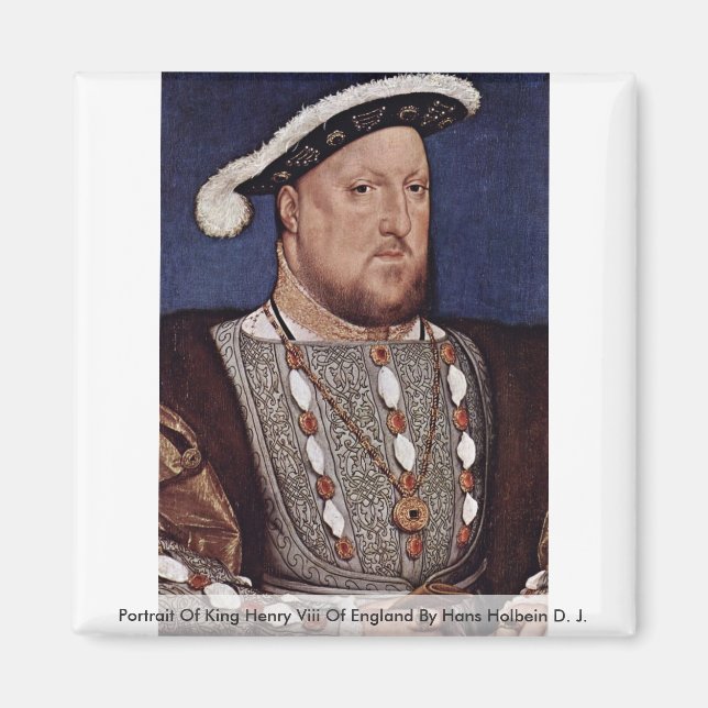 Imán Retrato Del Rey Enrique Viii De Inglaterra (Frente)