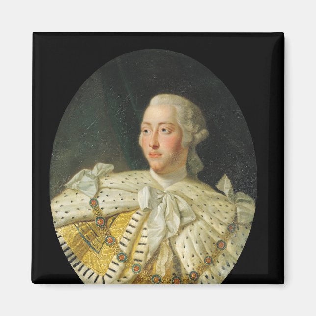 Imán Retrato del Rey Jorge III después de 1760 (Frente)