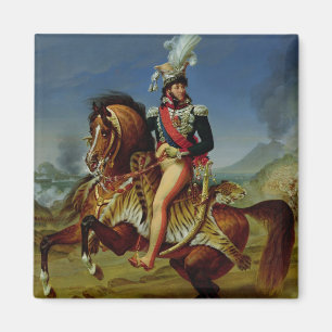Imán Retrato ecuestre de Joaquín Murat 1812