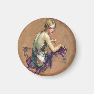 Imán Retrato en colores pastel