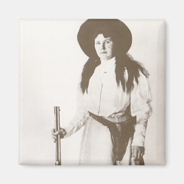 Imán Retrato fotográfico de una niña de 1910 sosteniend (Frente)