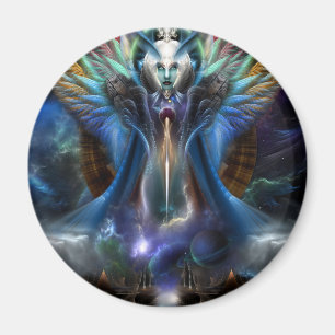 Imán Retrato Fractal De La Eterna Majestad De Thera