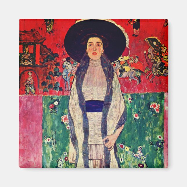 Imán Retrato Gustav Klimt de Adele Bloch-Bauer II (Frente)