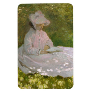 Imán Retrato impresionista de primavera, Claude Monet