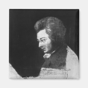 Imán Retrato inacabado de Wolfgang Amadeus Mozart