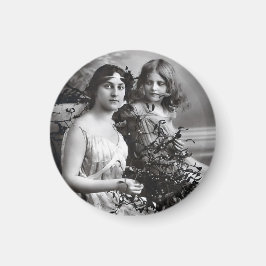 Imán Retrato inmaduro de madre e hija