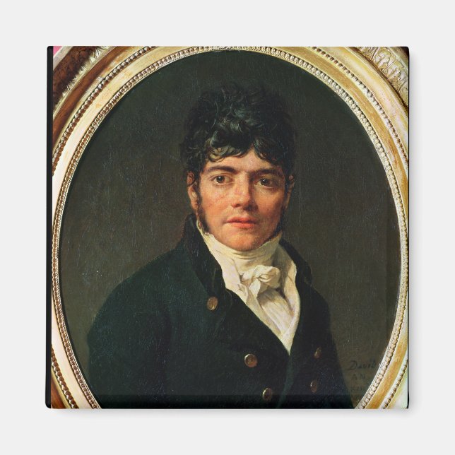 Imán retrato medallón del Comte Esteve, 1804 (Frente)