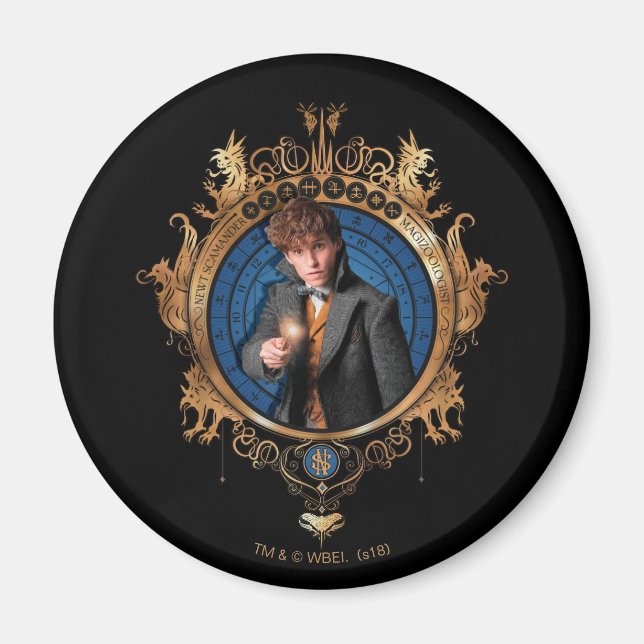 Imán Retrato NEWT SCAMANDER™ (Frente)