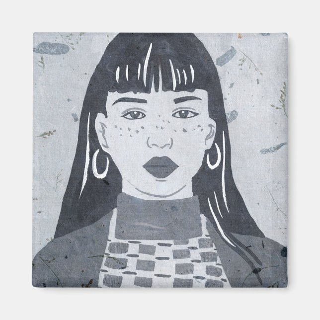 Imán Retrato nocturno (Frente)