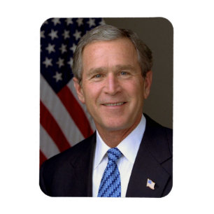 Imán Retrato oficial de George W. Bush