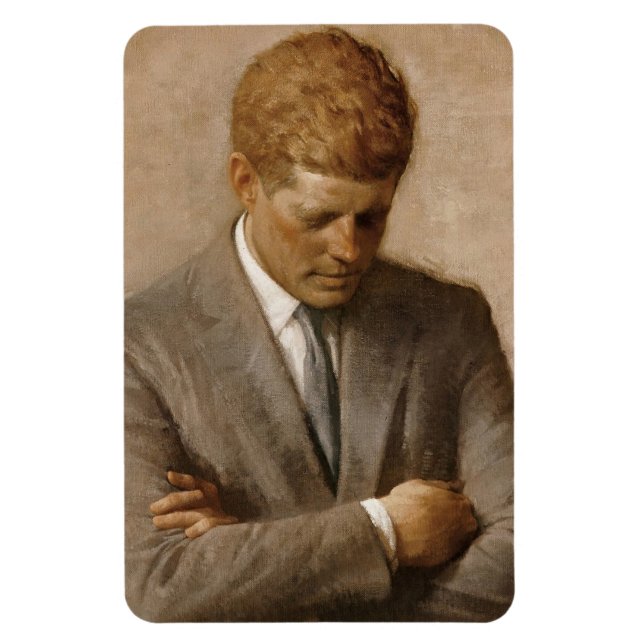 Imán Retrato Oficial de John F Kennedy (Vertical)