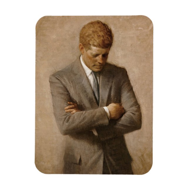 Imán Retrato Oficial de John F. Kennedy (Vertical)
