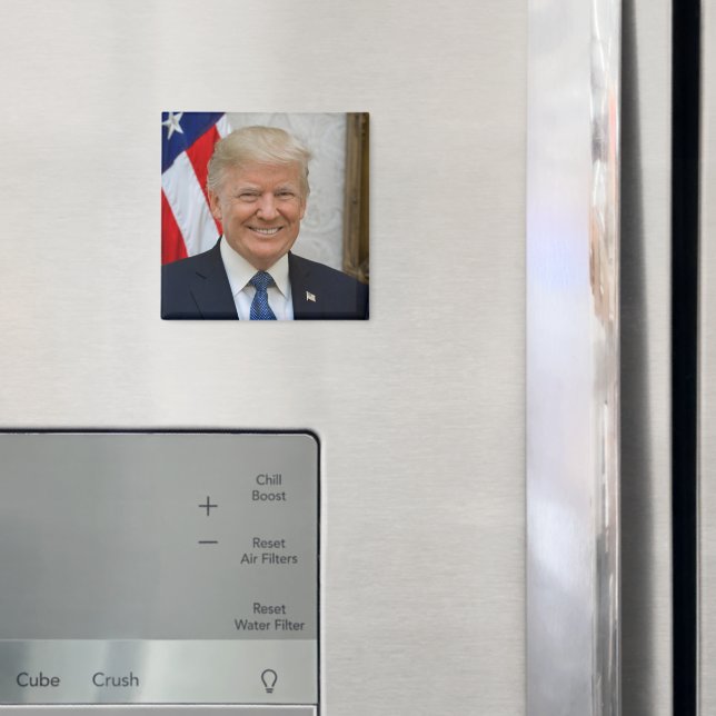 Imán Retrato oficial del presidente Donald Trump 2017 (In situ (nevera))