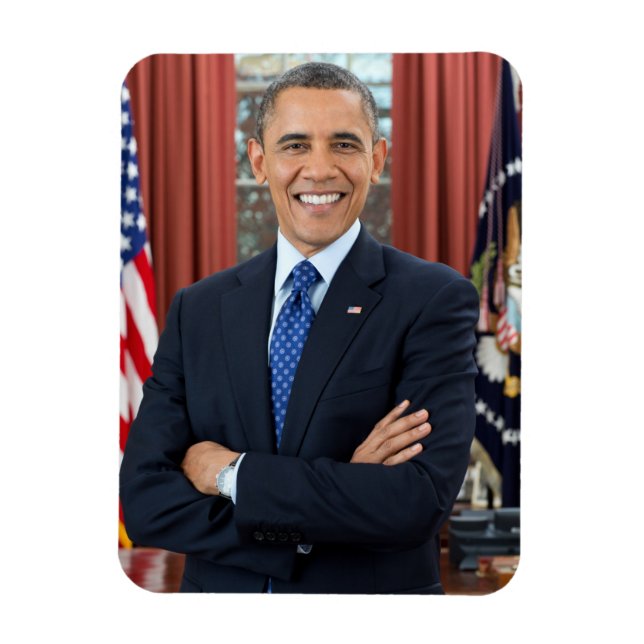 Imán Retrato oficial del segundo mandato del presidente (Vertical)