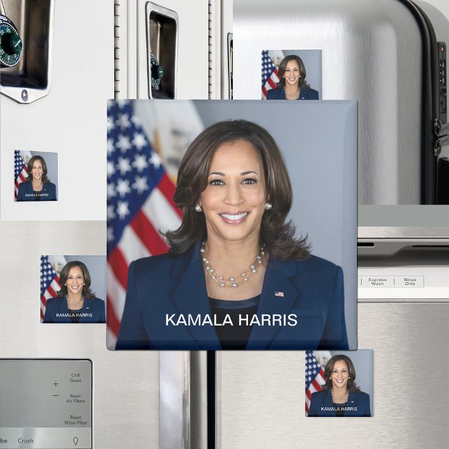 Imán Retrato oficial del vicepresidente Kamala Harris (Vice President Kamala Harris Official Portrait Magnet)