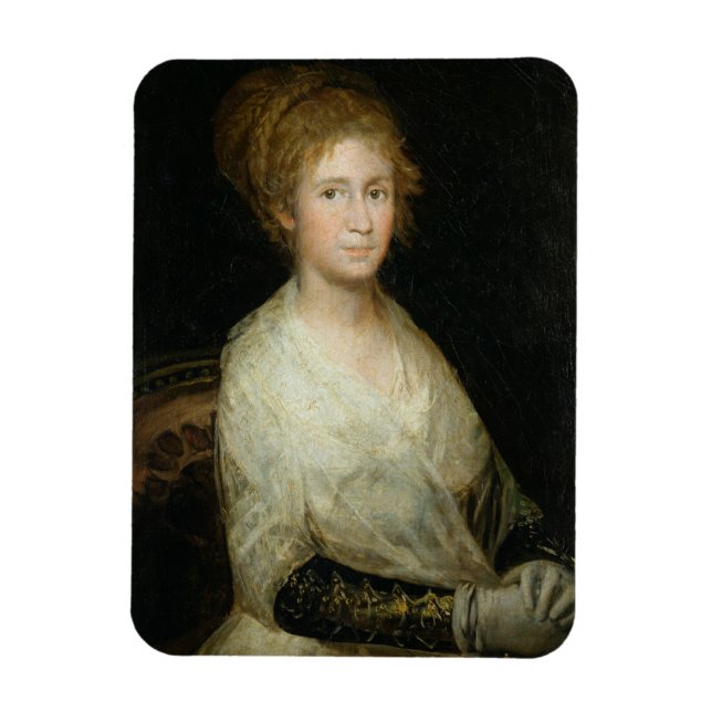 Imán Retrato que se cree es la esposa de Josepha Bayeu  (Vertical)