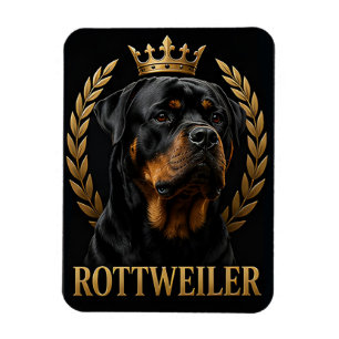 Imán Retrato Real de Perro Rottweiler para Amantes de P